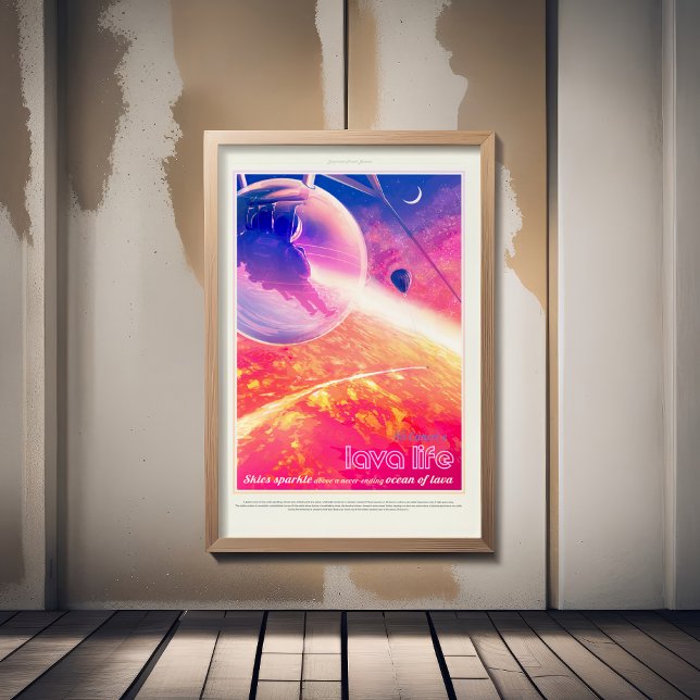 Affiche Annonce Voyage Sci-Fi, Planet 55 Cancri e (Créateur téléchargé)