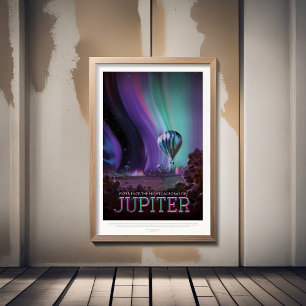 Affiche Annonce Voyage Sci-Fi, Planet Jupiter