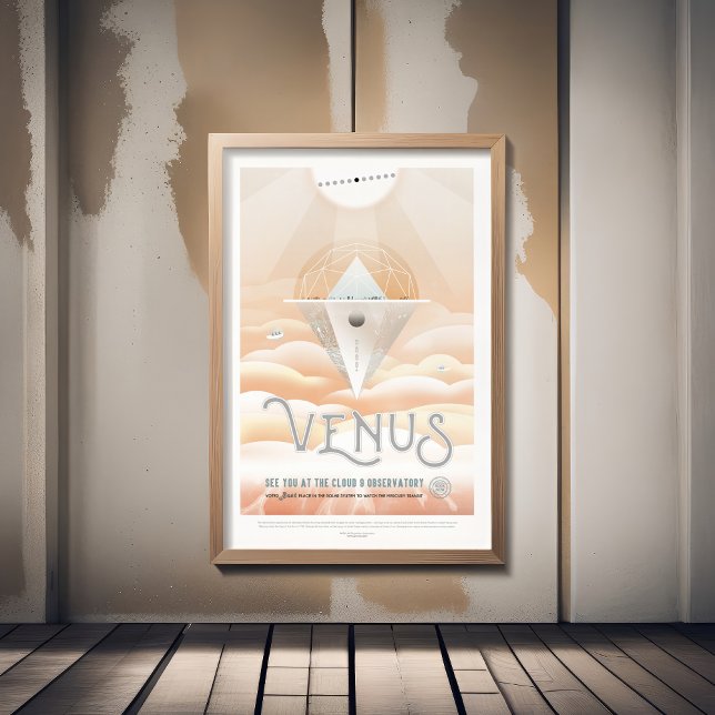 Affiche Annonce Voyage Sci-Fi, Planet Vénus (Créateur téléchargé)