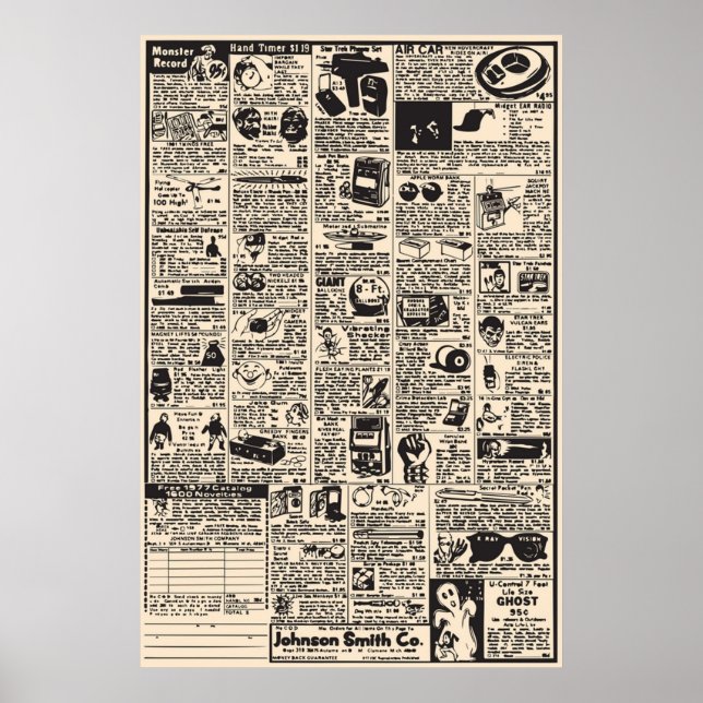 Affiche Annonces de bandes dessinées (Devant)