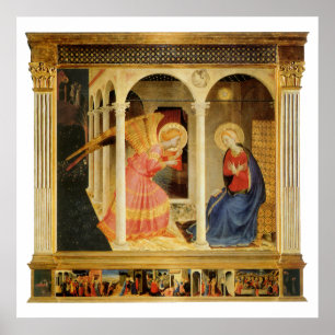 Affiche Annonciation par Fra Angelico, Beaux-Arts de la Re