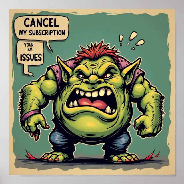 Affiche Annuler mon abonnement à vos problèmes (Devant)