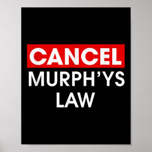 Affiche Annuler Murphys Law Outfit Funny Law School Annule