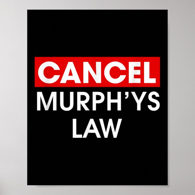 Affiche Annuler Murphys Law Outfit Funny Law School Annule (Devant)
