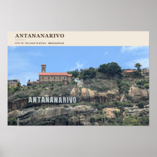 Affiche Antananarivo sur le Haut Plateau