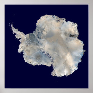 Affiche Antarctique (NASA Blue Marble Imagery)