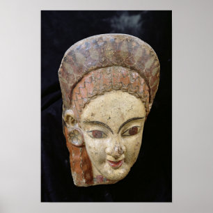 Affiche Antefix with a female head, from Cerveteri