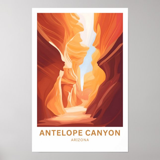 Affiche Antelope Canyon Arizona Travel Imprimer (Devant)