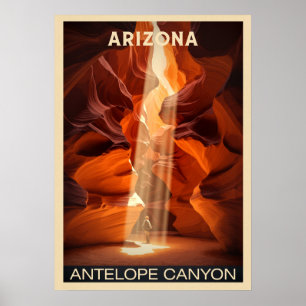 Affiche Antelope Canyon National Park en Arizona V02
