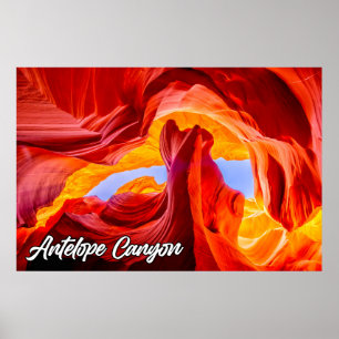 Affiche Antelope Canyon, Page, Arizona, États-Unis