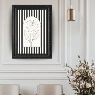 Affiche Anthurium Elegant Fleur Botanique