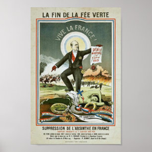 Affiche Anti-Absinthe Propaganda 