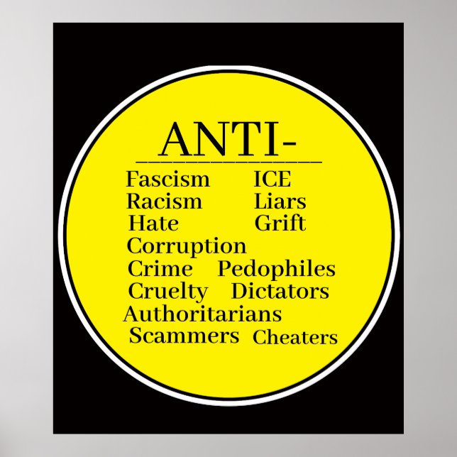Affiche Anti-affiche (Devant)