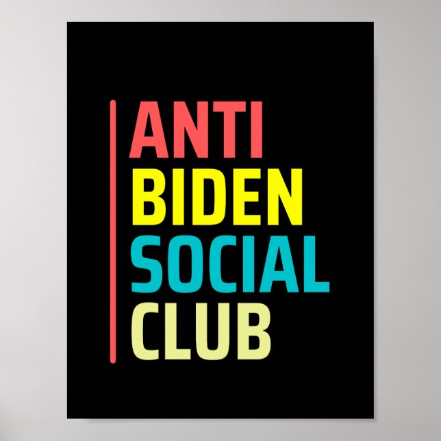 Affiche Anti Biden Social Club (Devant)