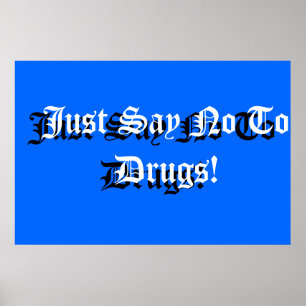 Affiche Anti-drogue de signe d'école