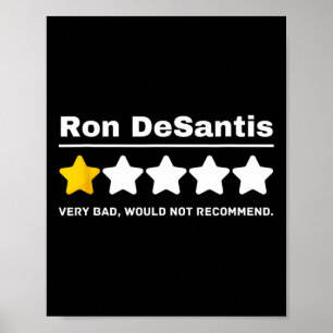 Affiche Anti-gop Ron Desantis humour politique drôle 
