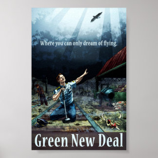 Affiche Anti Green New Deal - 4 x 6 Imprimer l'affiche
