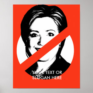 AFFICHE ANTI-HILLARY CLINTON