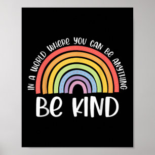 Affiche Anti-intimidation Be Kind Unity Day Rainbow Kindne