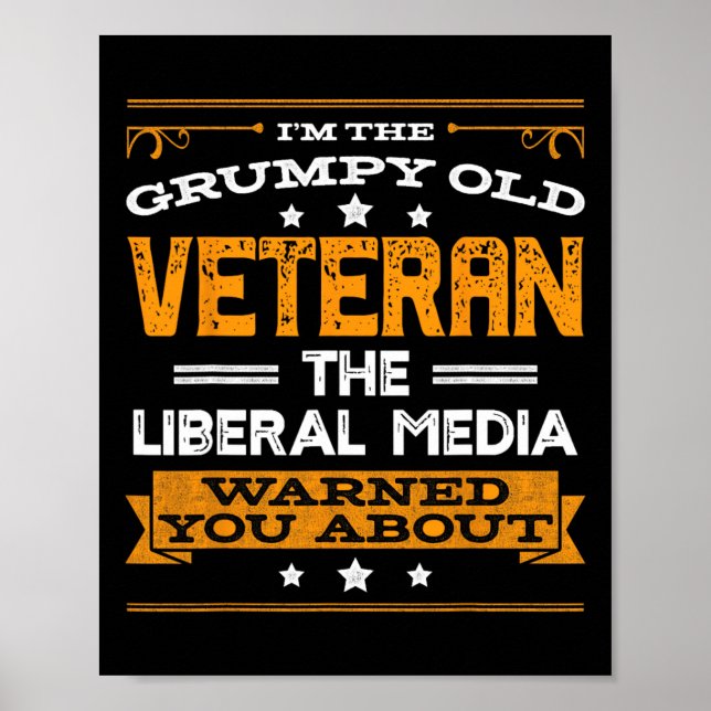 Affiche Anti Liberal Republican Conservative Grumpy Old Ma (Devant)