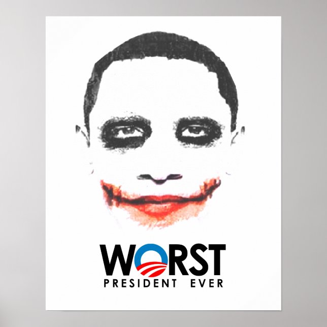 Affiche Anti-Obama - Le pire président jamais noir (Devant)