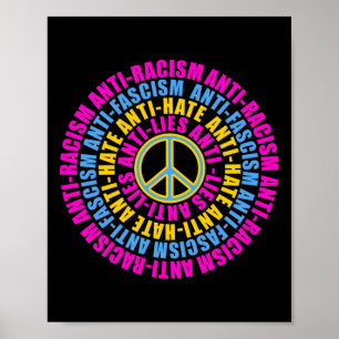Affiche Anti-Républicain Peace Love Vote Blue Kamala Harri