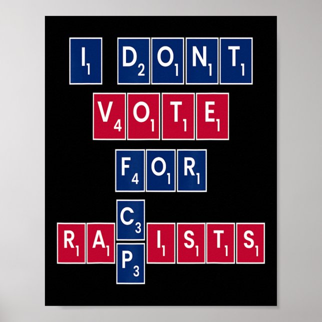 Affiche Anti Republican Liberal Equality Vote Blue Progres (Devant)
