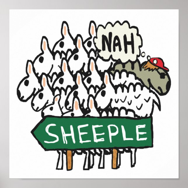 Affiche Anti Sheeple (Devant)