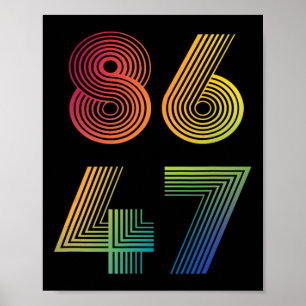 Affiche Anti Trump 8647 86 47 Impeach 47 Anti-Trump Presid