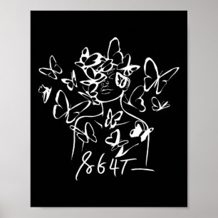 Affiche Anti Trump 8647 Floral Resist 86 47 Empêchez Trump