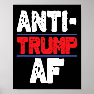 Affiche Anti Trump Af Résiste Au Cadeau Drôle Du Président