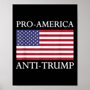 Affiche Anti-Trump anti-américain - Le drapeau américain r