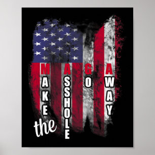 Affiche Anti Trump Funny Mega Faire Disparaître Le Trou Sl