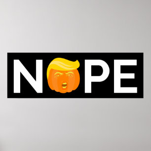Affiche Anti-Trump - Nope Halloween Edition I