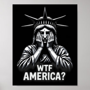 Affiche Anti-trump Politique Et Démocratie Wtf Amérique 3