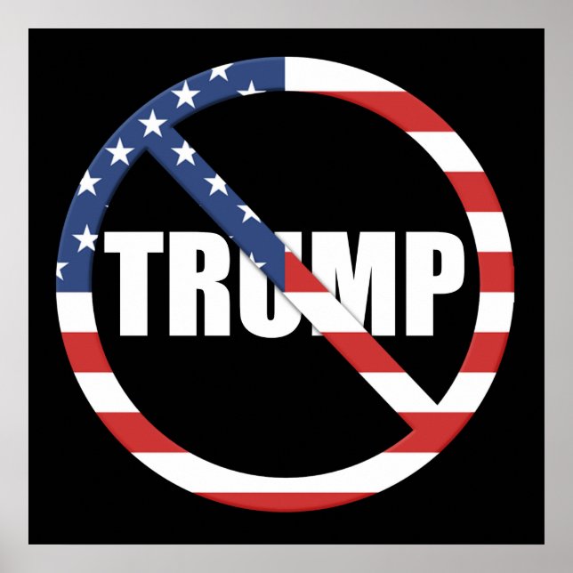 Affiche Anti-Trump pro-démocratie (Devant)