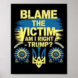 Affiche Anti-trump Pro-ukraine Faire porter le chapeau à l