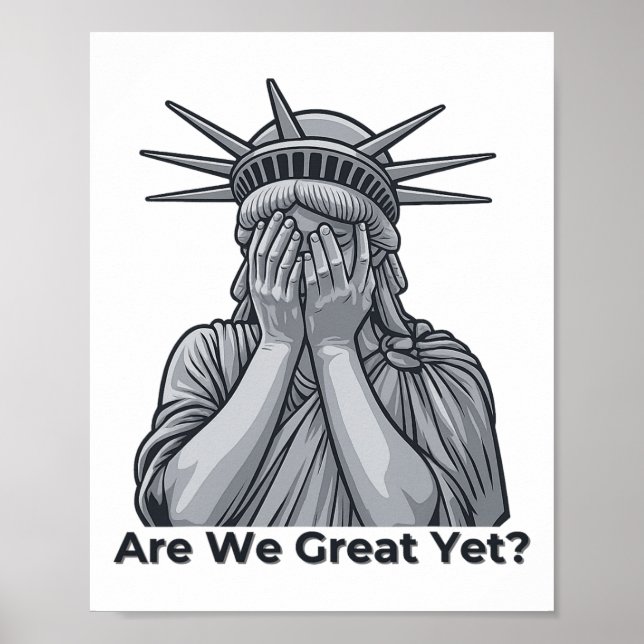 Affiche Anti-trump Sommes-nous déjà grands  (Devant)
