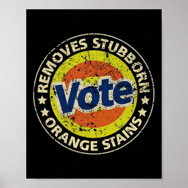 Affiche Anti-trump Vote Detergent Funny Gifts  (Devant)