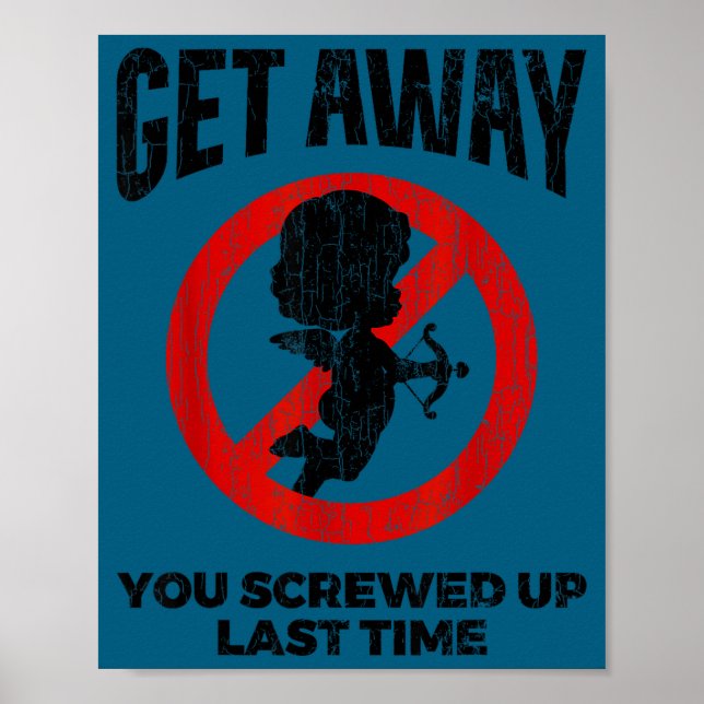 Affiche Anti Valentines Sarcastic Cud Quote Funny Gift  (Devant)