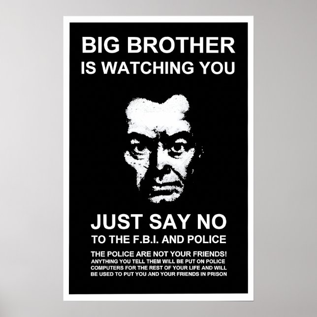 Affiche anti-violence policière des années 80 Big  (Devant)