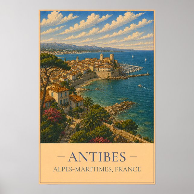 Affiche Antibes (Devant)