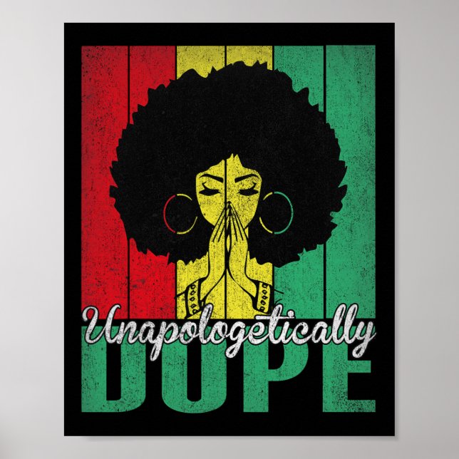 Affiche Antidrogue sans apologisme Afro Noir Historique Ju (Devant)