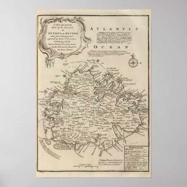 Affiche Antigua ou Antego (Devant)