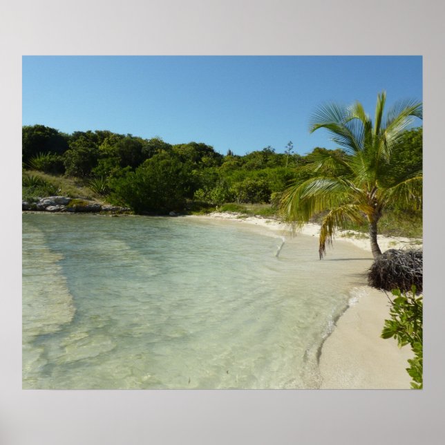 Affiche Antiguan Beach Beautiful Tropical Landscape (Devant)