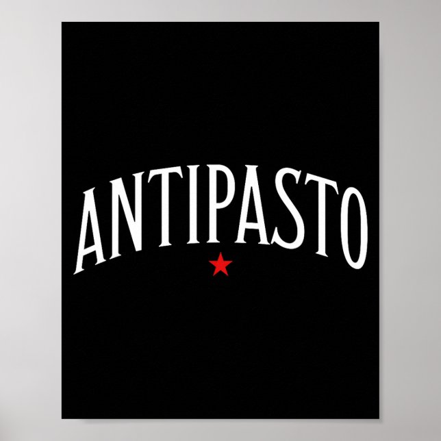 Affiche Antipasto, Italian Food Lover Foodie  (Devant)