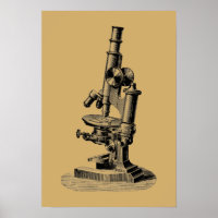 Antique 1892 Microscope "Steampunk" Art