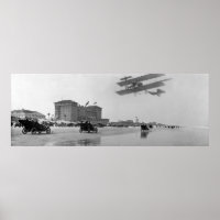 Antique Biplane sur Daytona Beach, Floride, 1911
