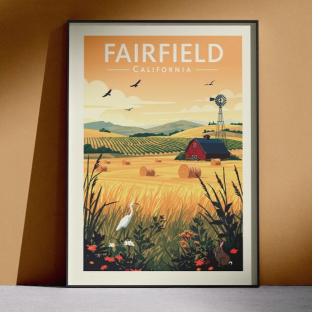 Affiche Antique Fairfield Californie (Créateur téléchargé)