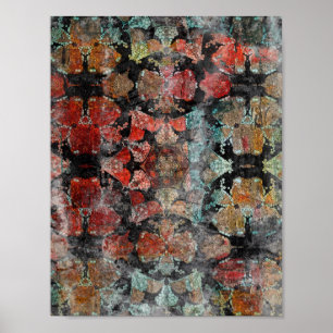 Affiche Antique Grunge Vintage Vieux tapis de laine artisa